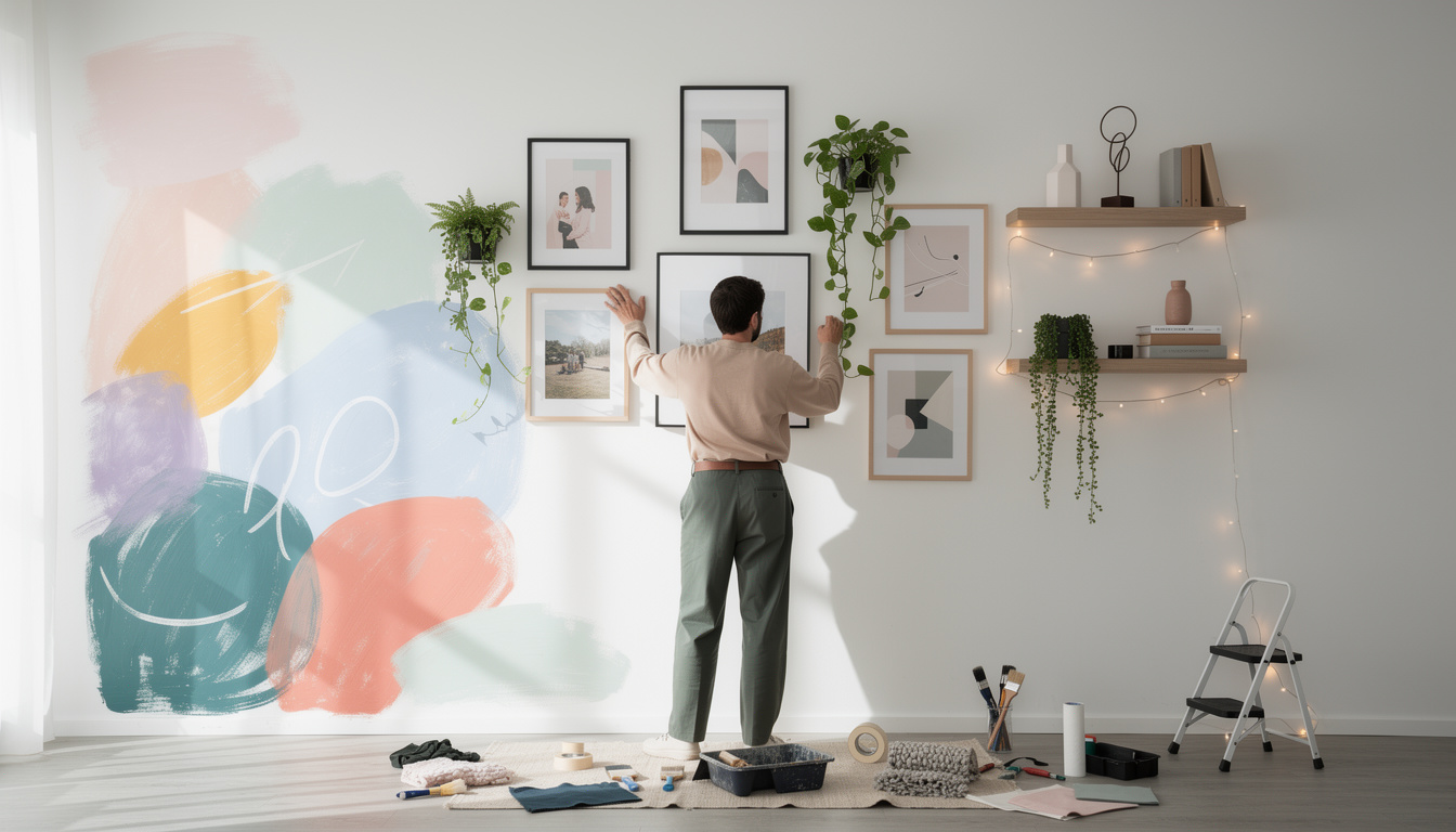 découvrez comment transformer un mur blanc en une œuvre d'art avec des idées créatives de décoration faciles et originales pour sublimer votre intérieur.